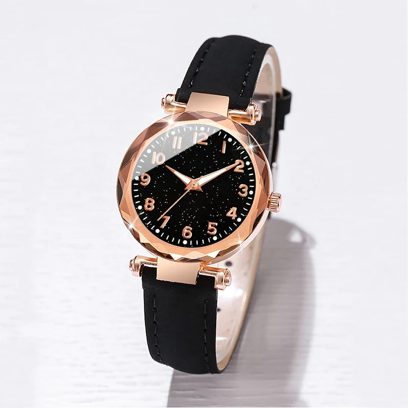 5 Piece Women Watch Bracelet Set