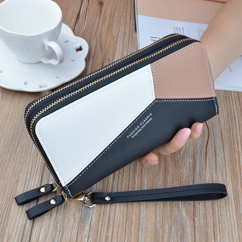 Women's Double Zipper Wallet