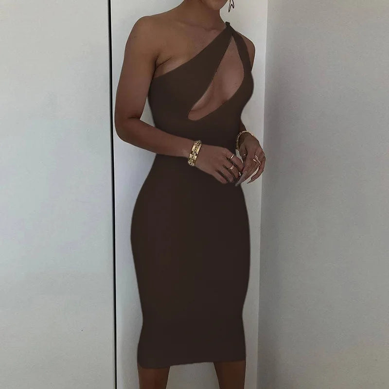 Elegant One Shoulder Dress