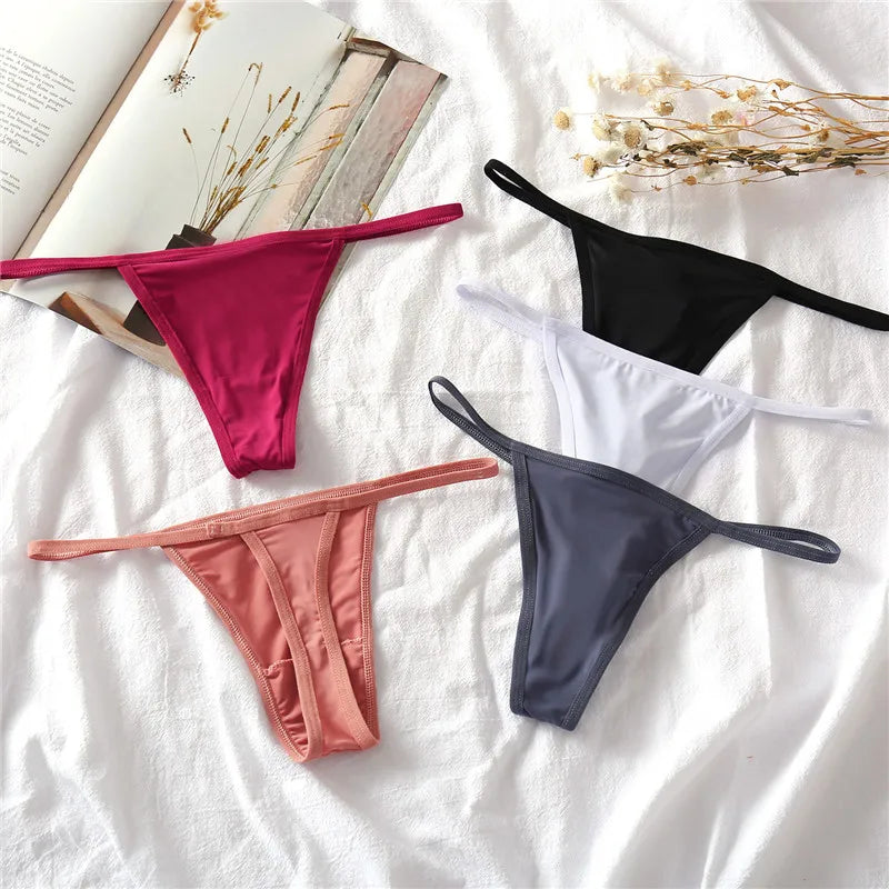 3Pcsset Sexy Low-Rise Thongs Pants