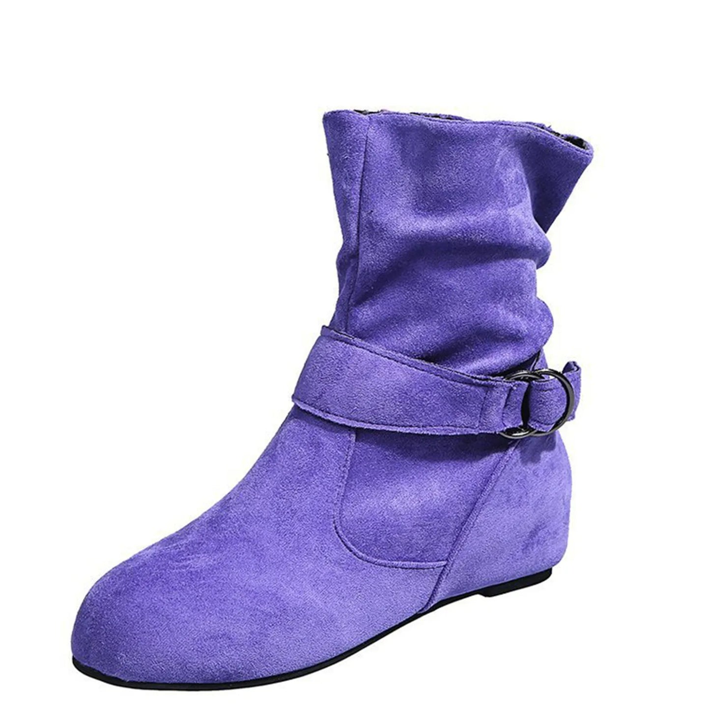 Velvet Wrinkles Boots Shoes