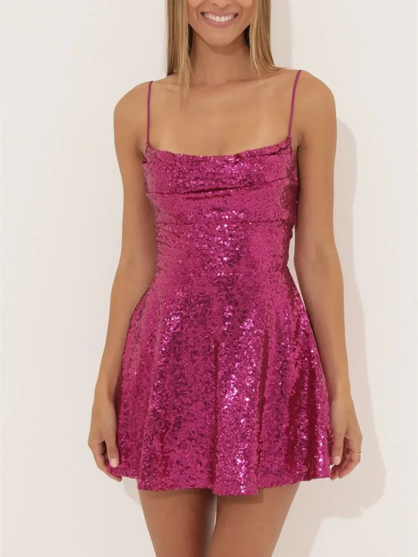 Hirigin Glitter Sequin Dress