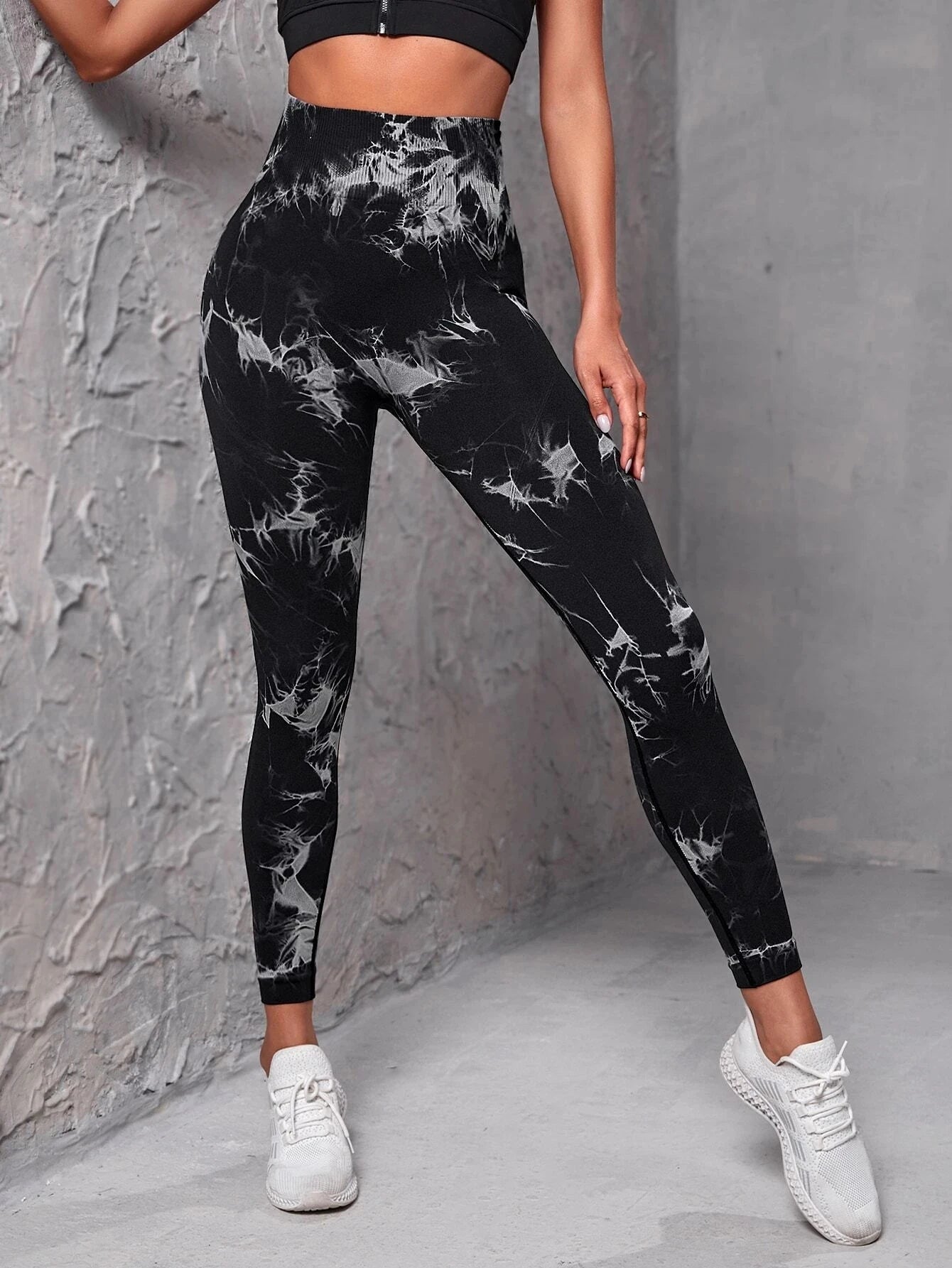 Seamless Tie-Dye Yoga Pants