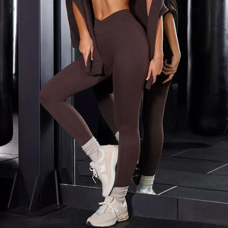 Stretch Seamless Sport Leggings Pants