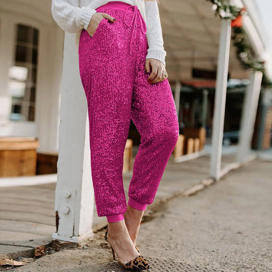 Ssequin Casual Sexy Trousers