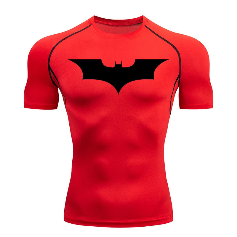 Bat Print Compression Shirts Shirt