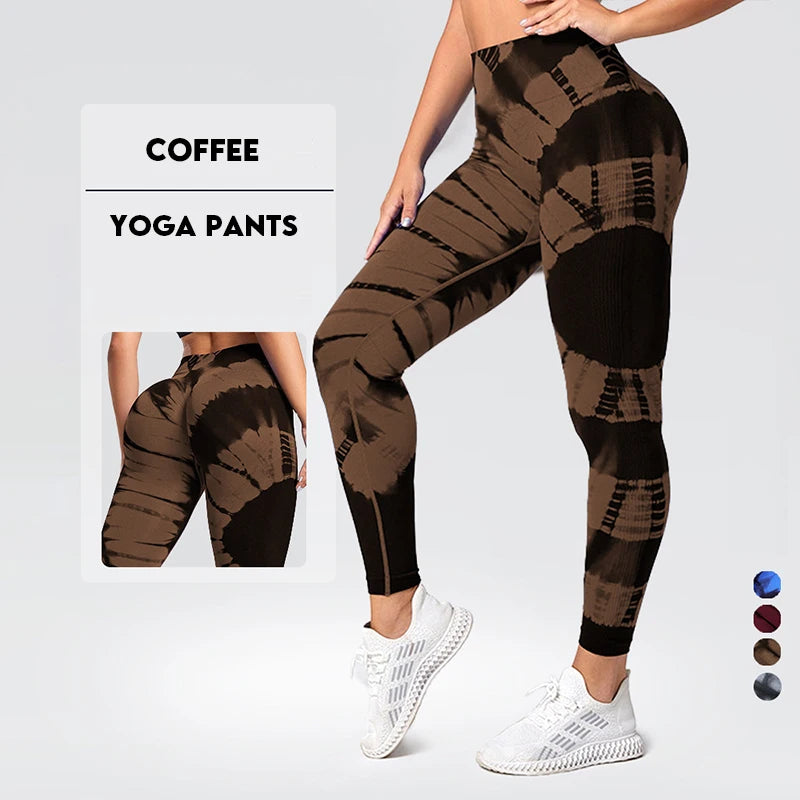 Tie-Dye Seamless Yoga Leggings Pants