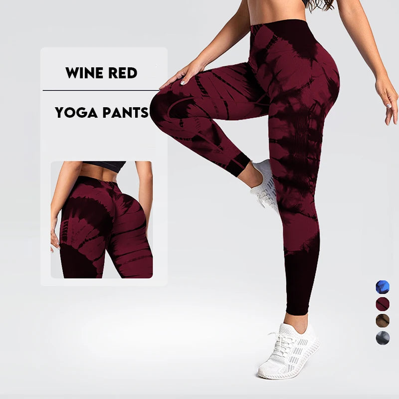 Tie-Dye Seamless Yoga Leggings Pants