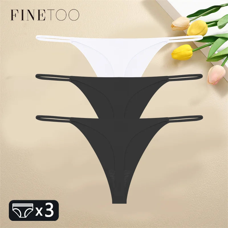 3Pcs Seamless Thongs Pants