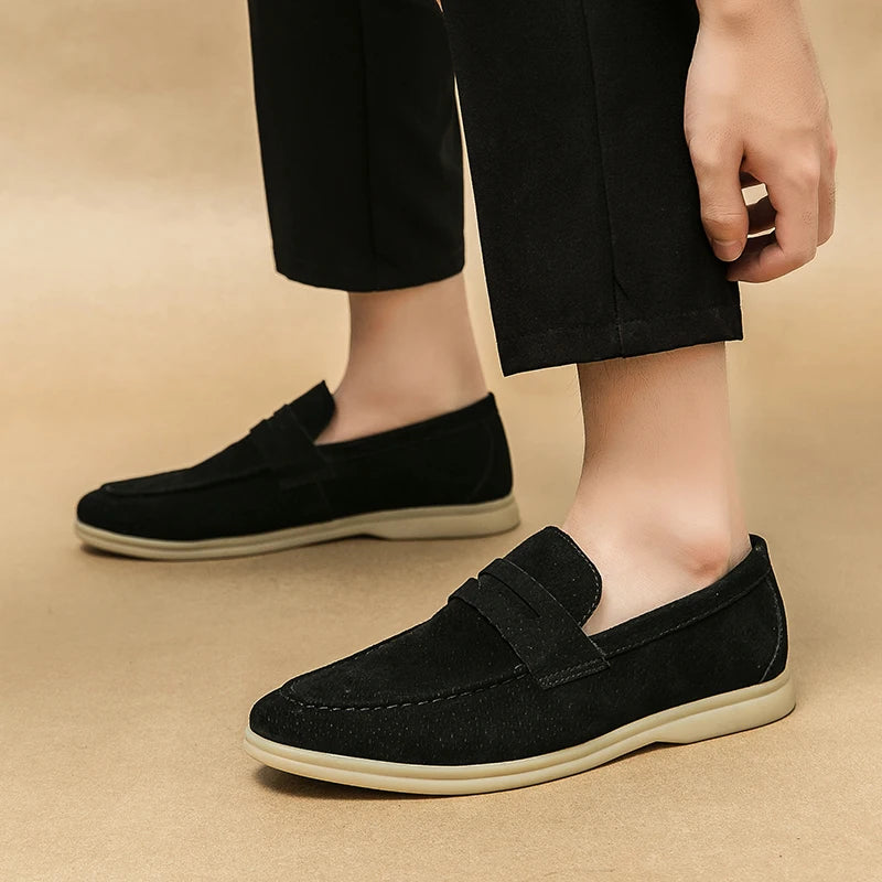 Spring British Suede Shoes Breathable