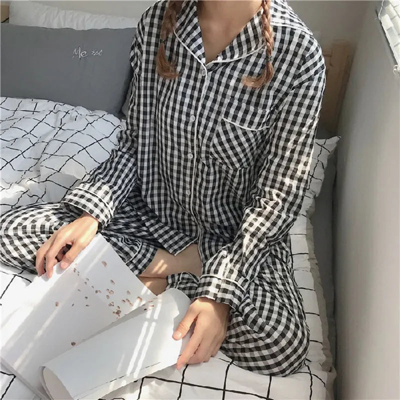Pajamas Set V-Neck Trousers