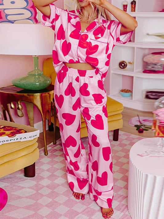 Pajama Set Heart Pants