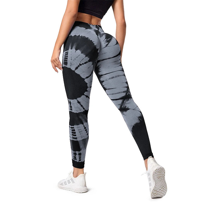 Tie-Dye Seamless Yoga Leggings Pants