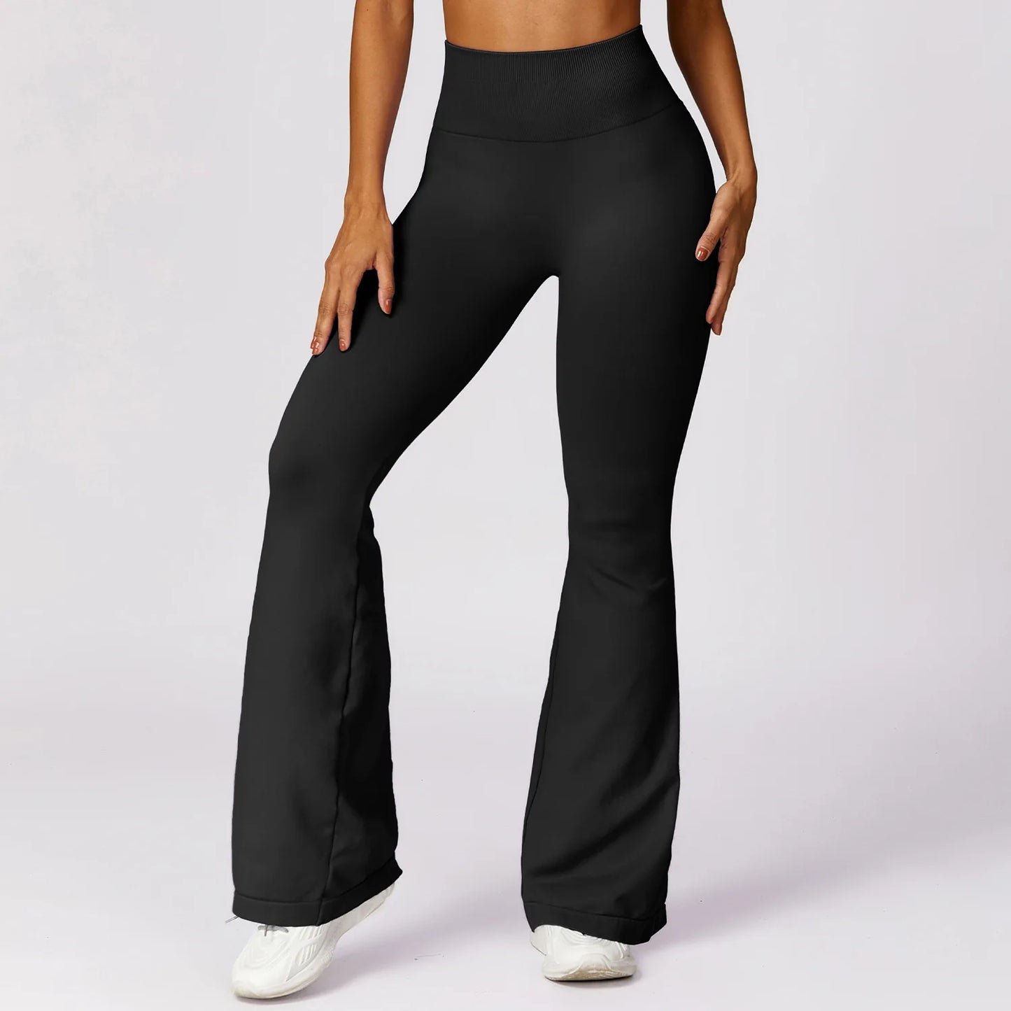 Seamless Flared Leggings Scrunch Pants