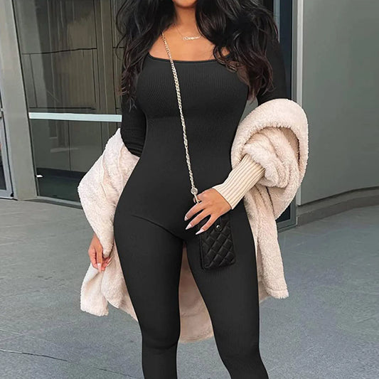 Long Sleeve Yoga Jumpsuit