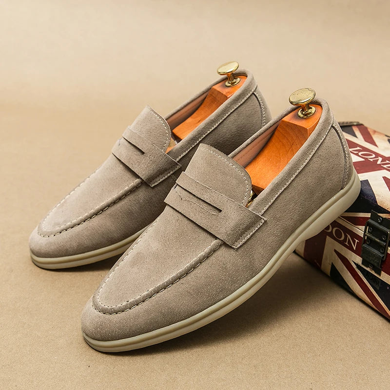 Spring British Suede Shoes Breathable