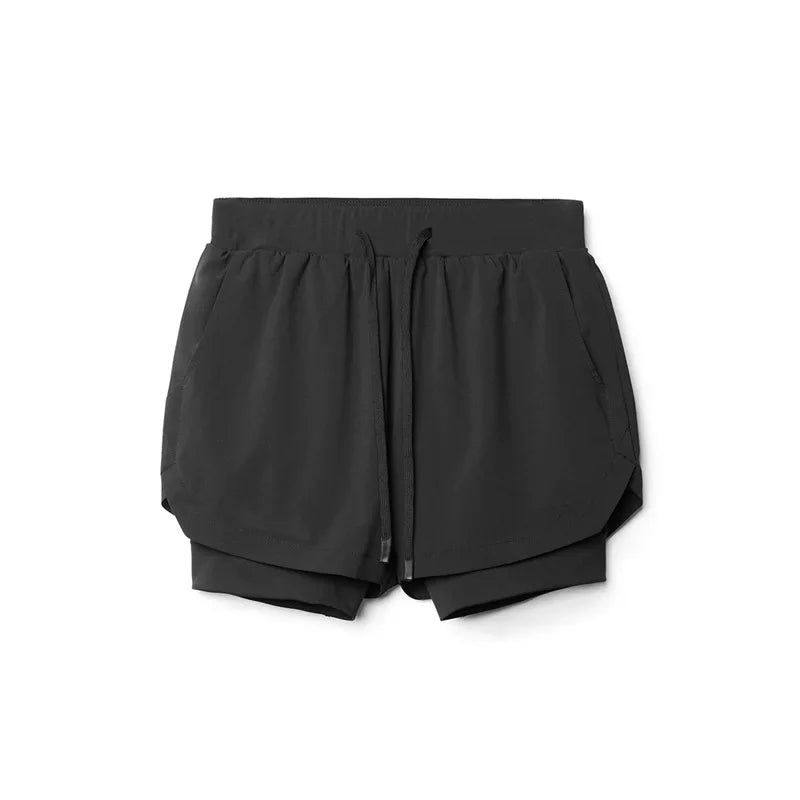 New Breathabledouble Layersport Shorts