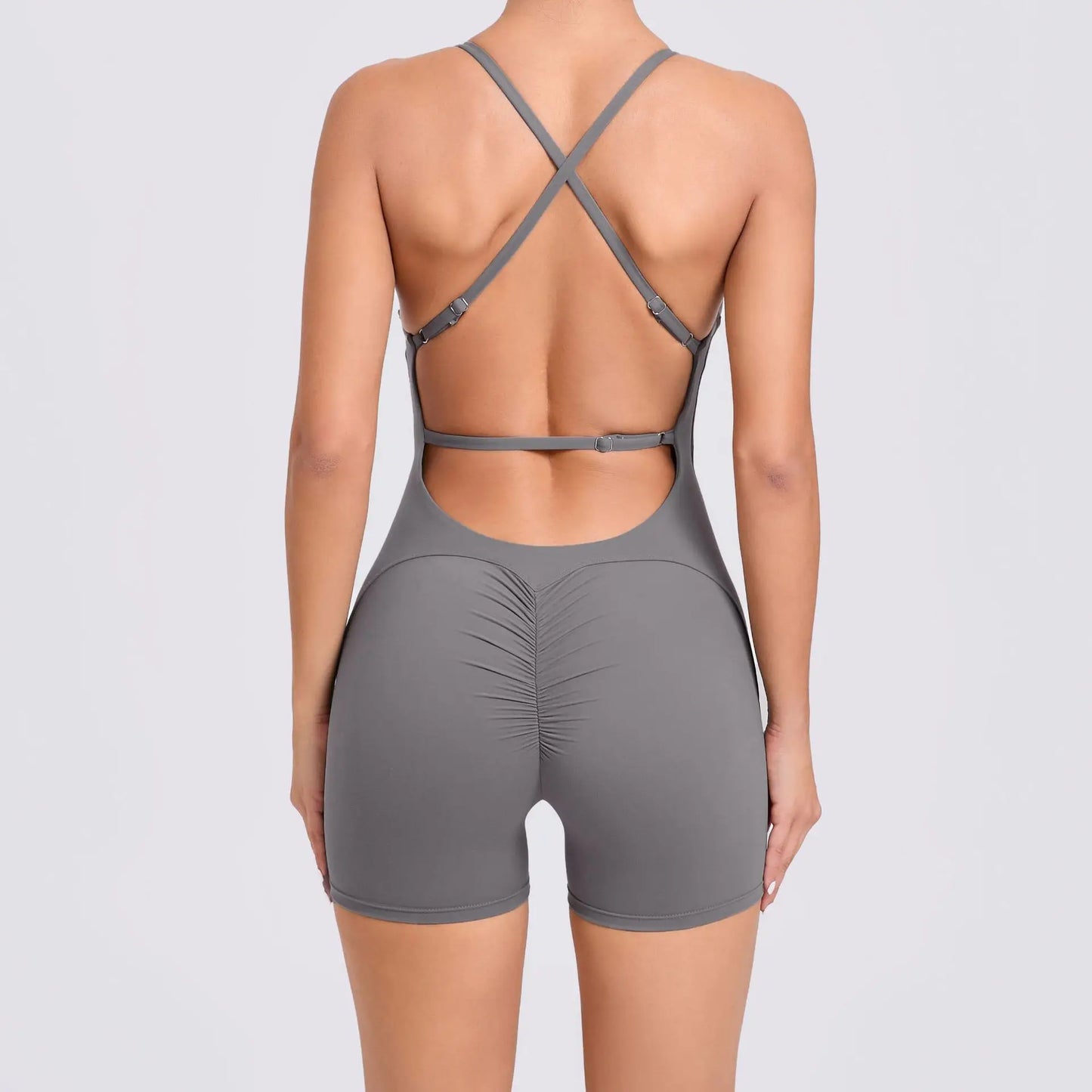 Backless One-Piece Suit Workout Jumpsuit