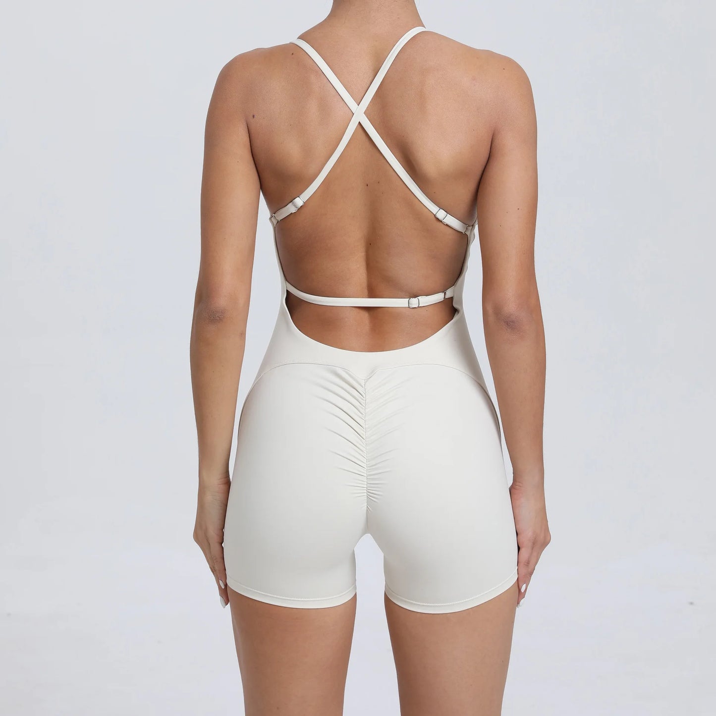 Backless One-Piece Suit Workout Jumpsuit