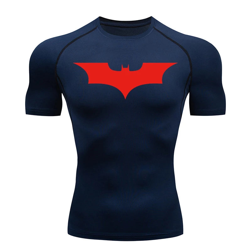 Bat Print Compression Shirts Shirt