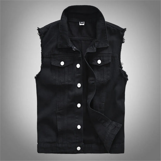 Fashion Sleeveless Denim Jacket