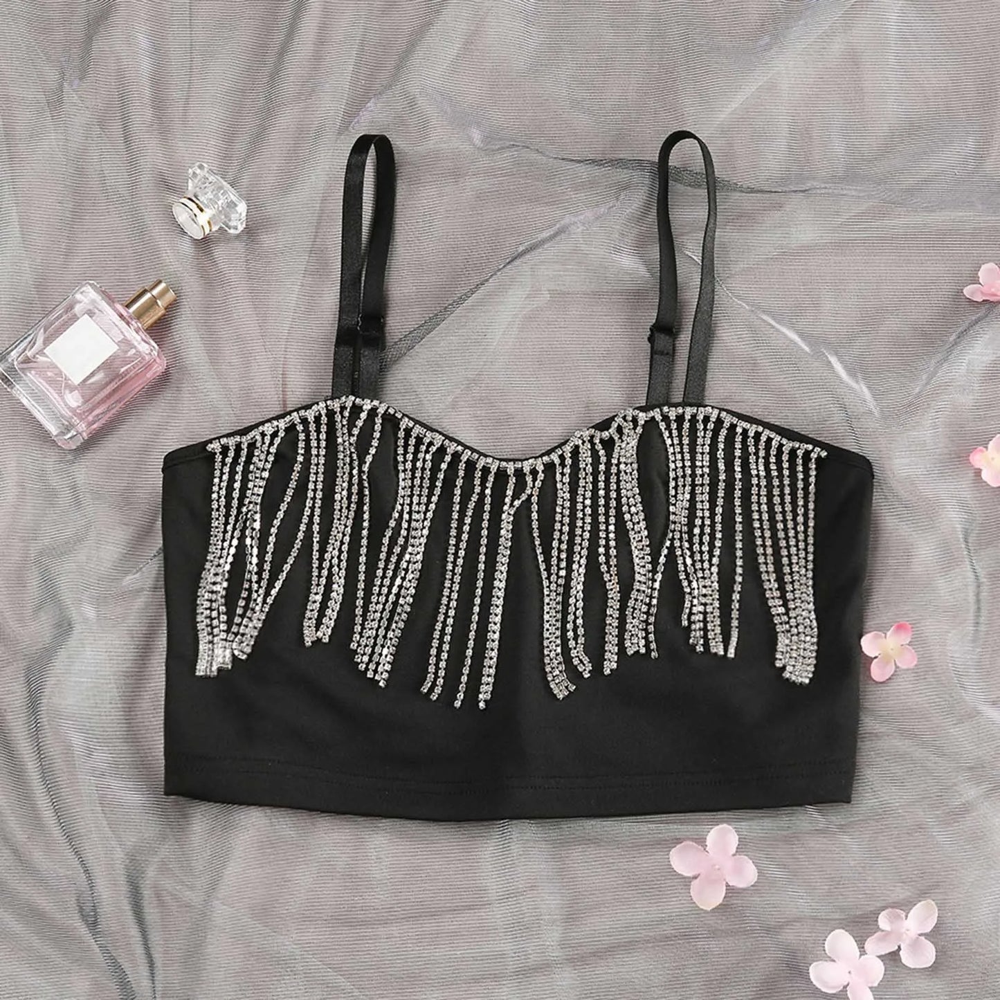 Suspenders Crop Top