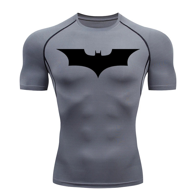 Bat Print Compression Shirts Shirt