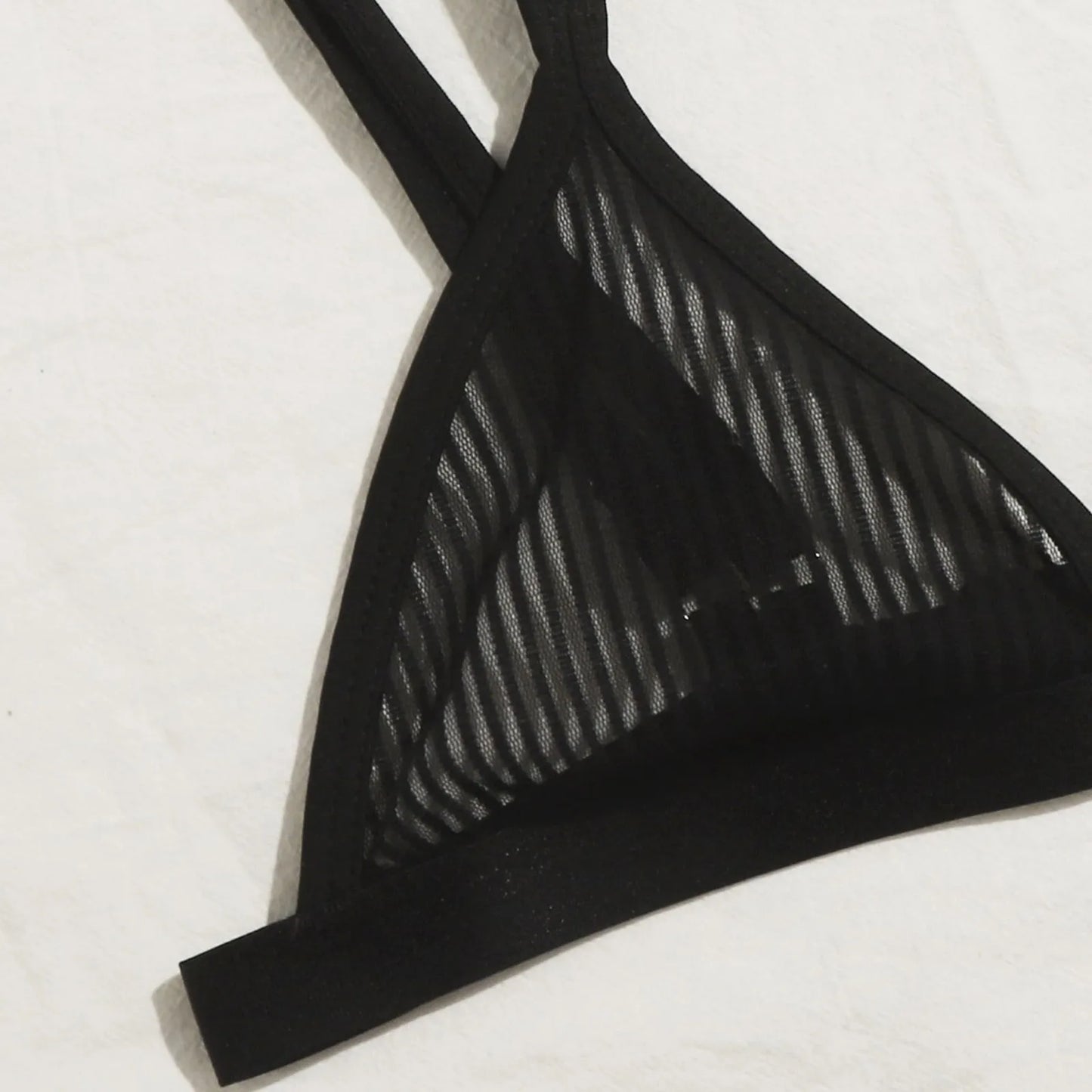 Striped Sheer Lingerie Set Women