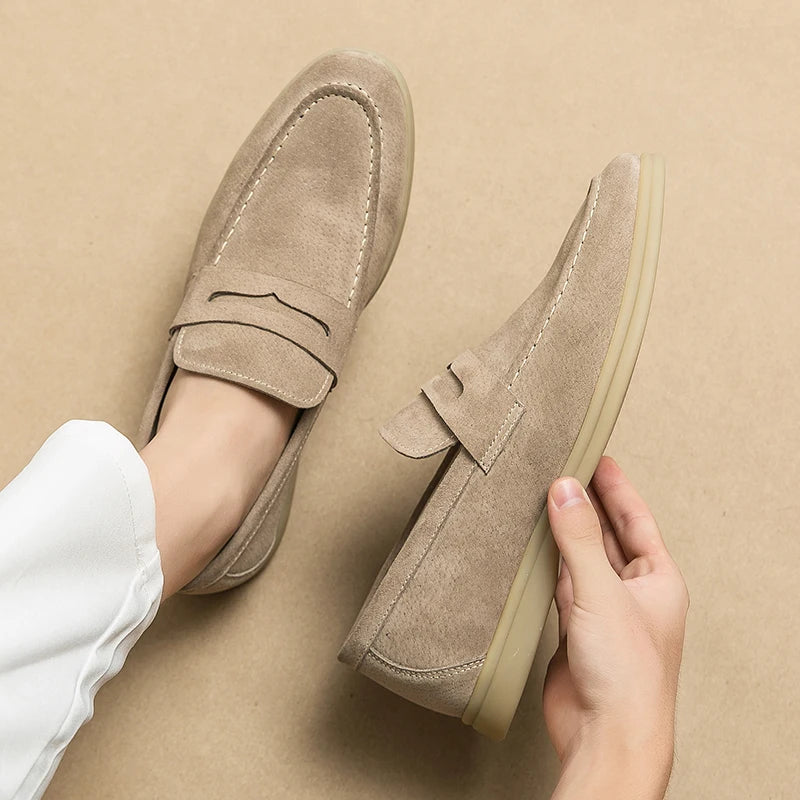 Spring British Suede Shoes Breathable