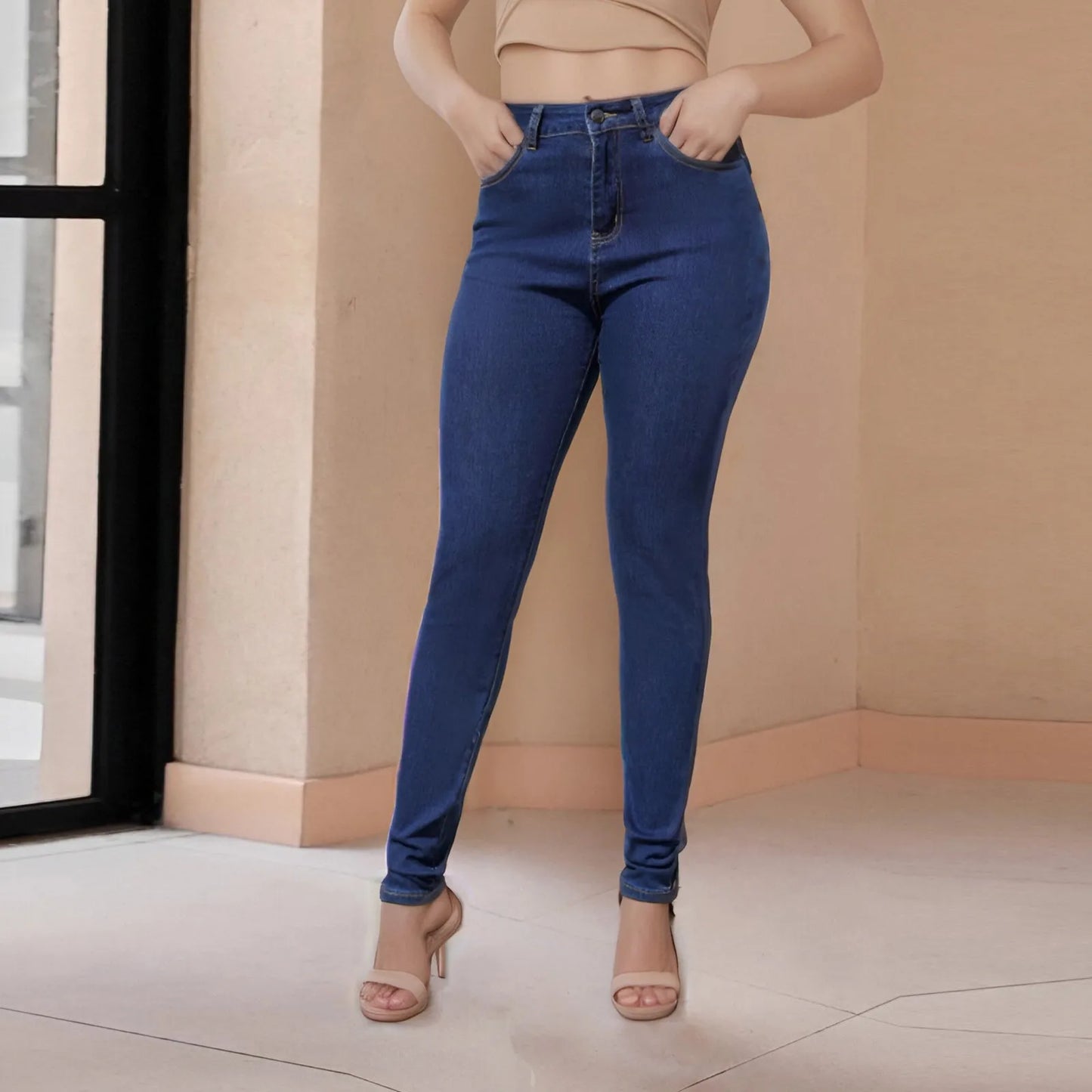 High Waisted Butt Trousers