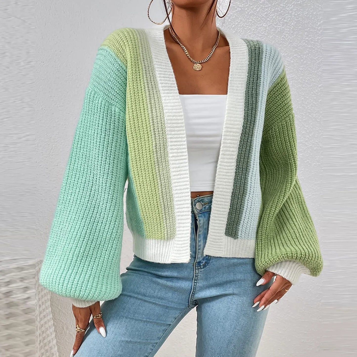 Cardigan Open Front Sweater