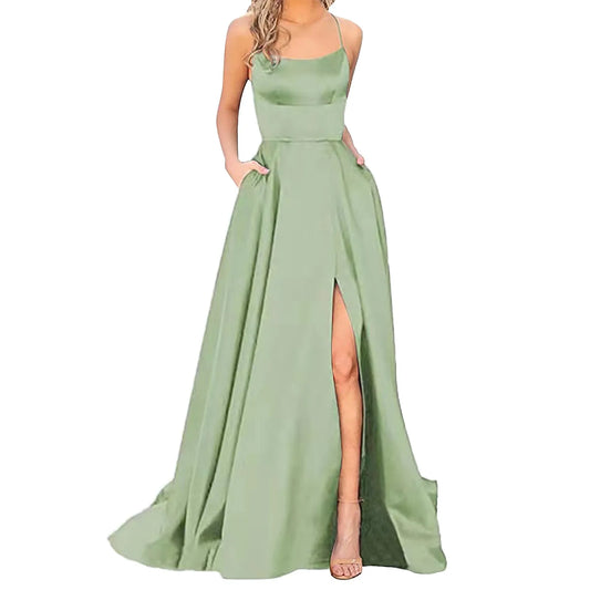 Elegant Gentle Mint Green Dress