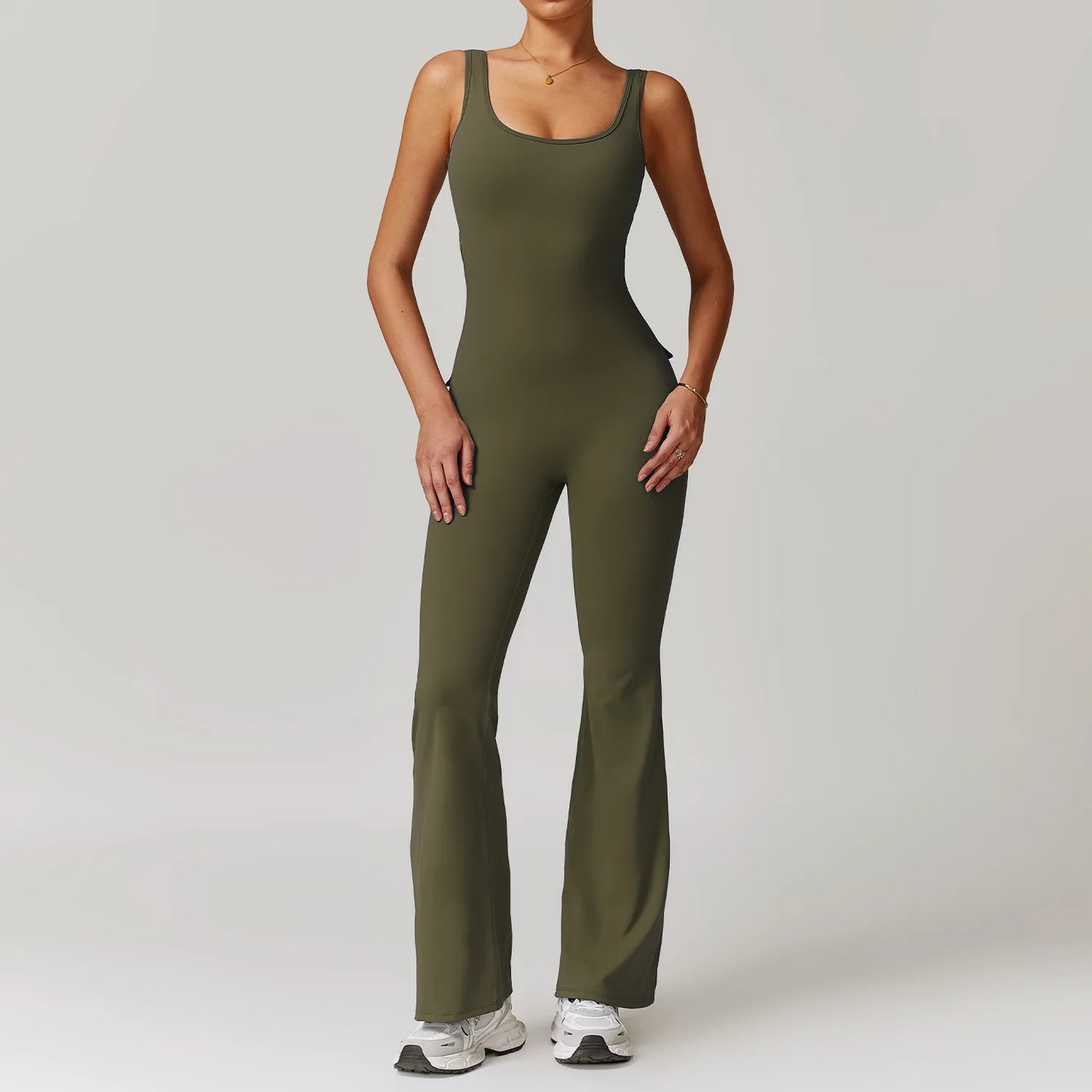 Backless Sports One Piece Jumpsuit