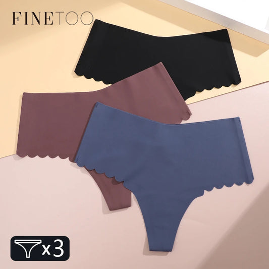 3Pcs Seamless Ruffles Panties