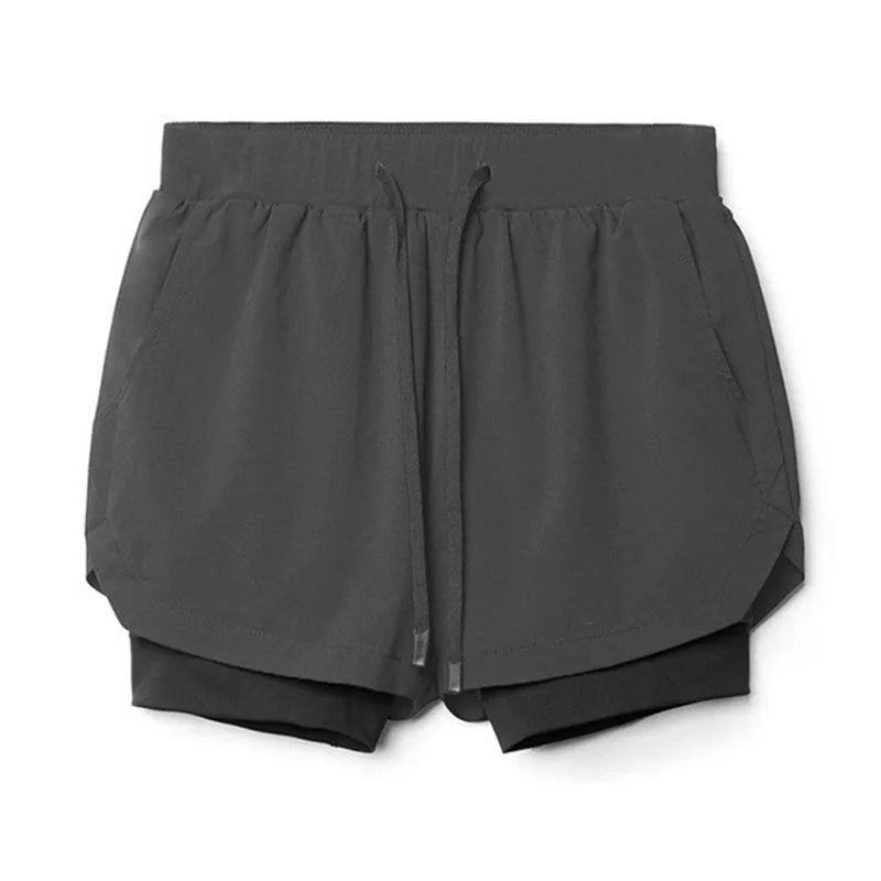 New Breathabledouble Layersport Shorts