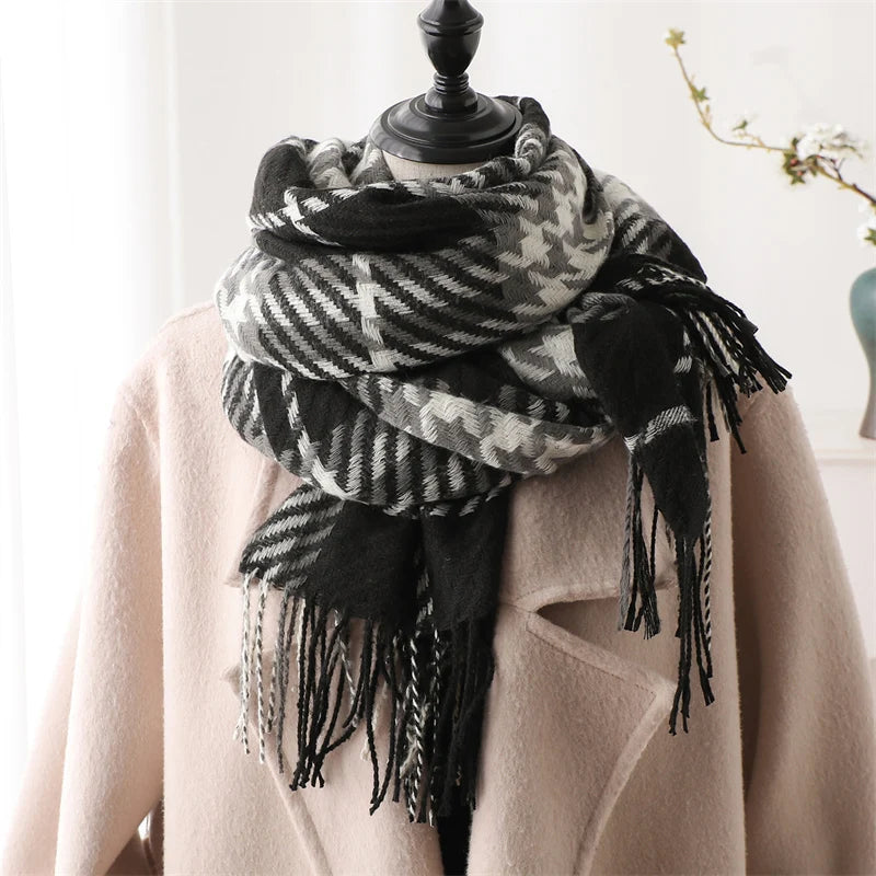 Women's Warm Cashmere Blanket Scarf
