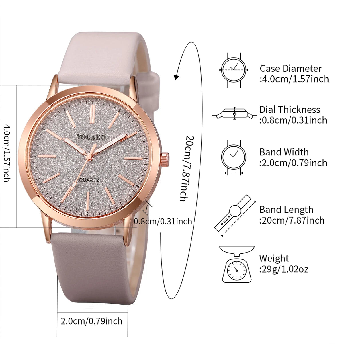 Women's Leather Band Watch