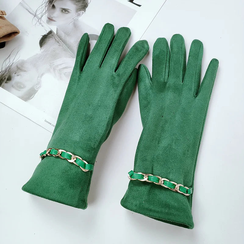 Women's Suede Leather Gloves