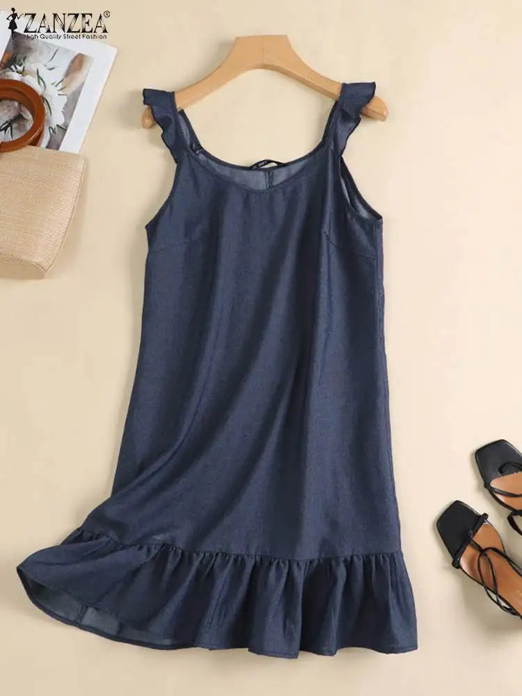 Summer Denim Style Sundress