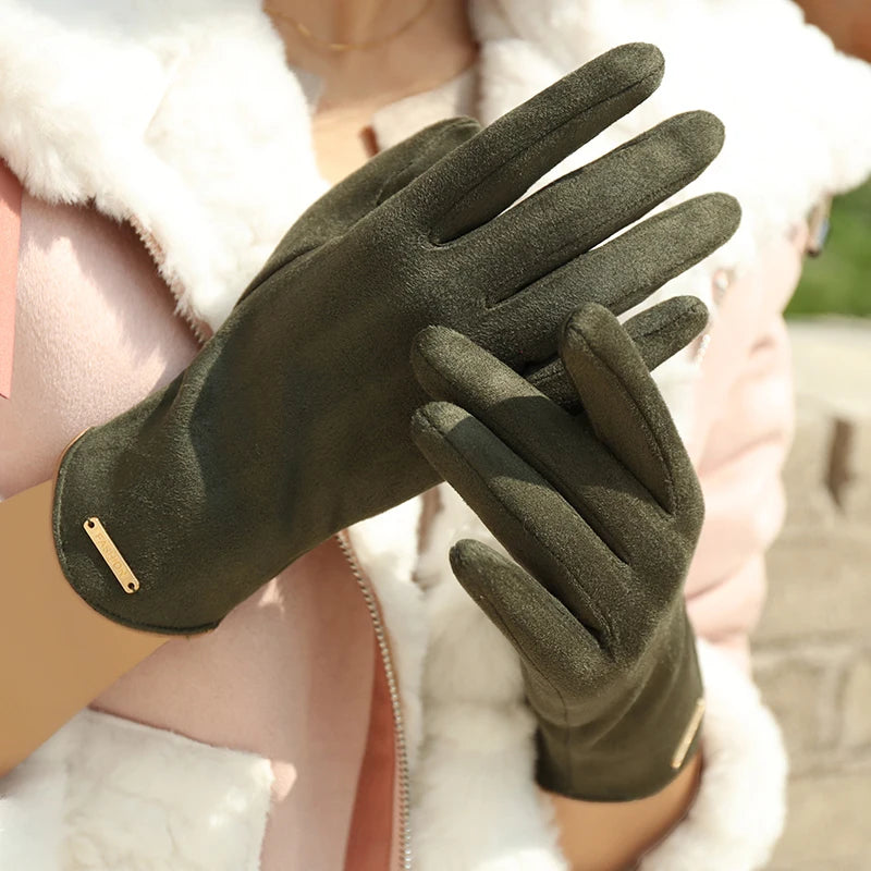 Suede Gloves for Women