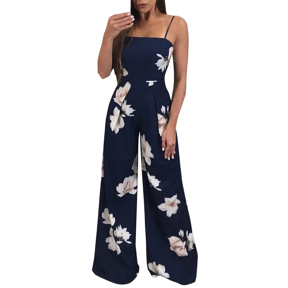 Floral Printed Sling Jumpsuit