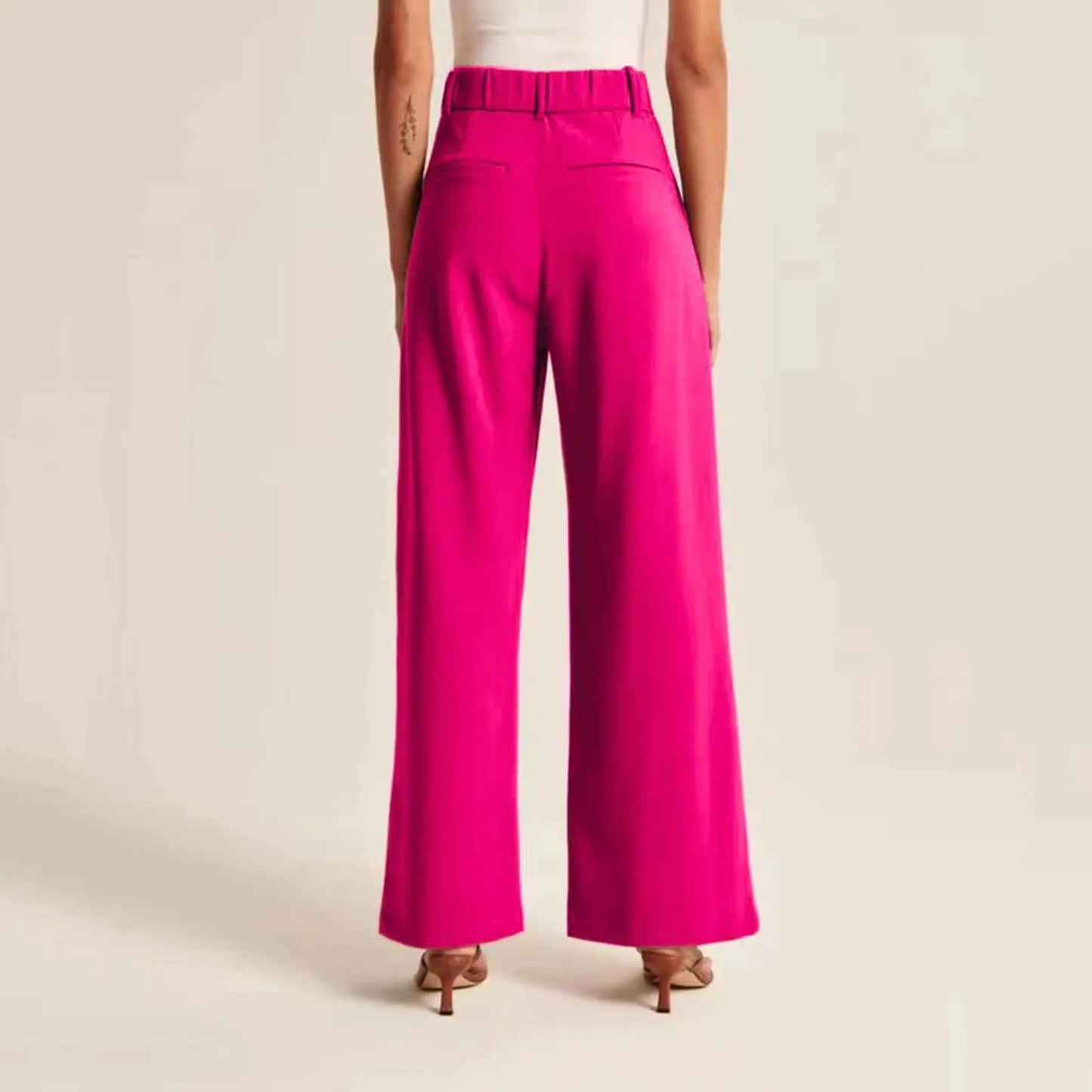 Elegant High Waist Trousers