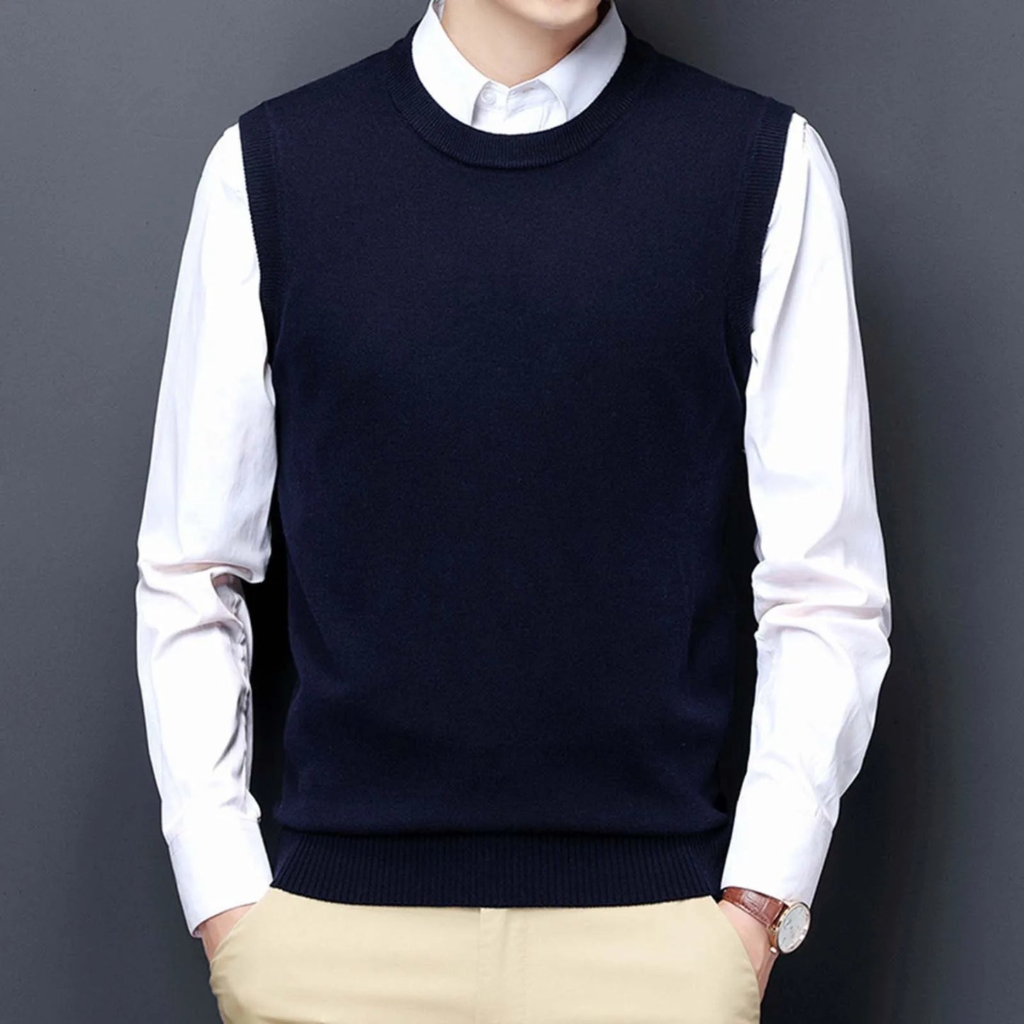 Vest Round Neck Sweater