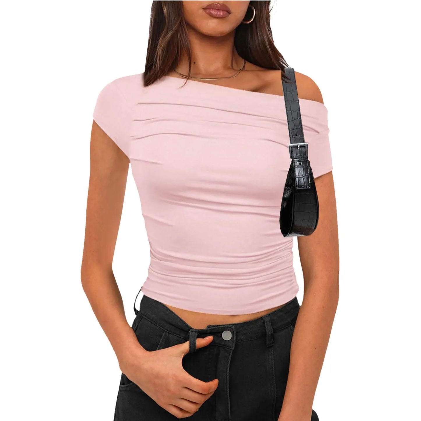 One Shoulder T Shirt