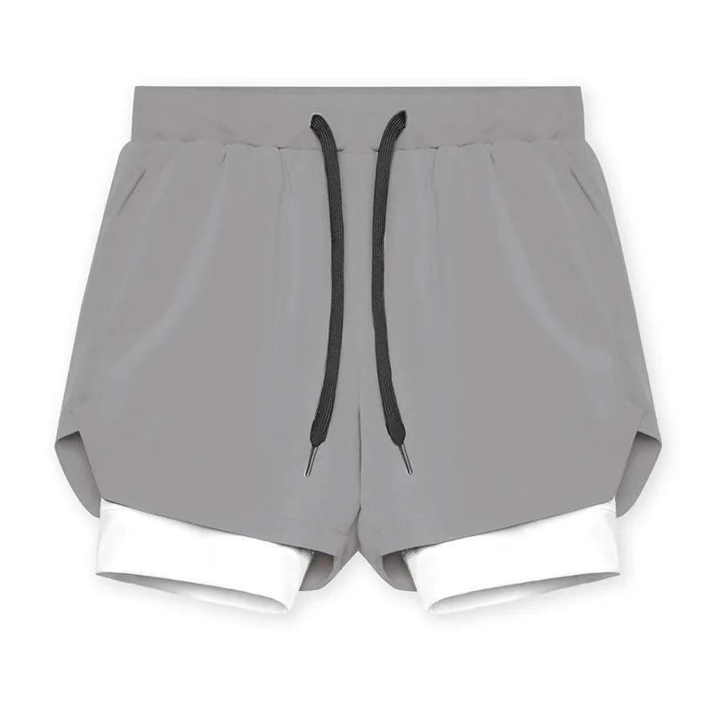 New Breathabledouble Layersport Shorts