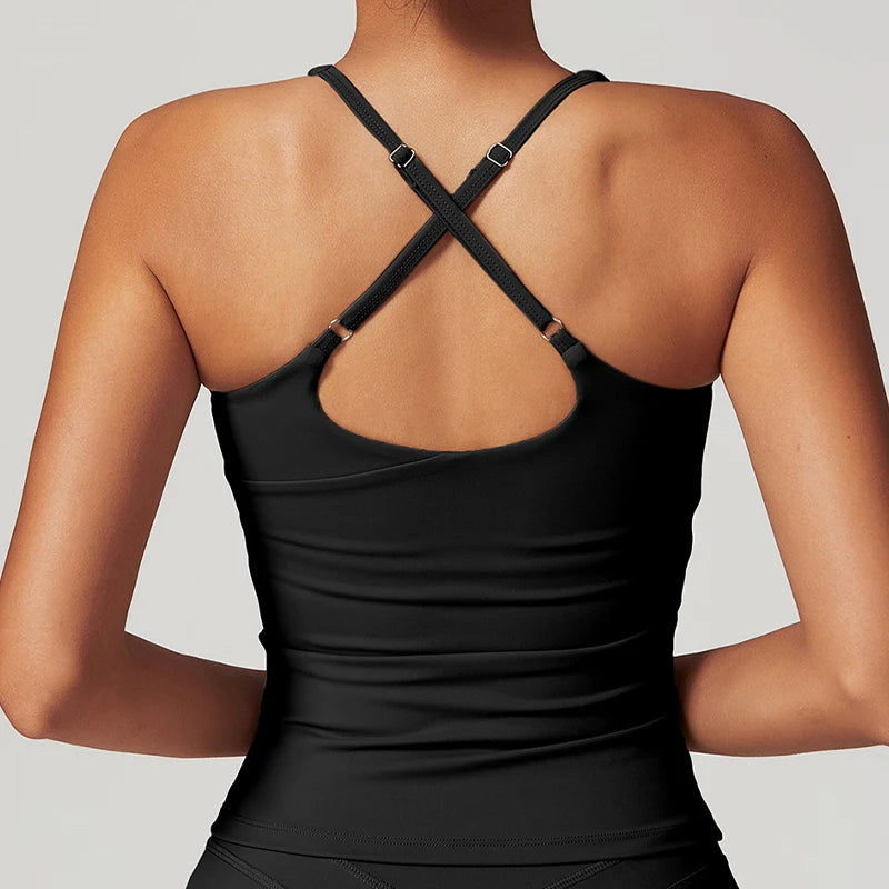 Back Cross Yoga Vest Tank Top