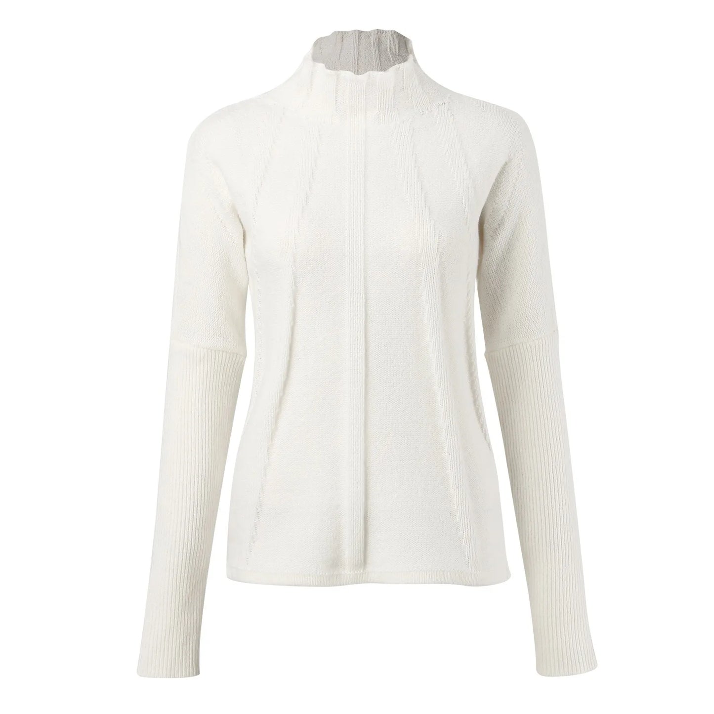 Cashmere Jacquard Knit Sweater