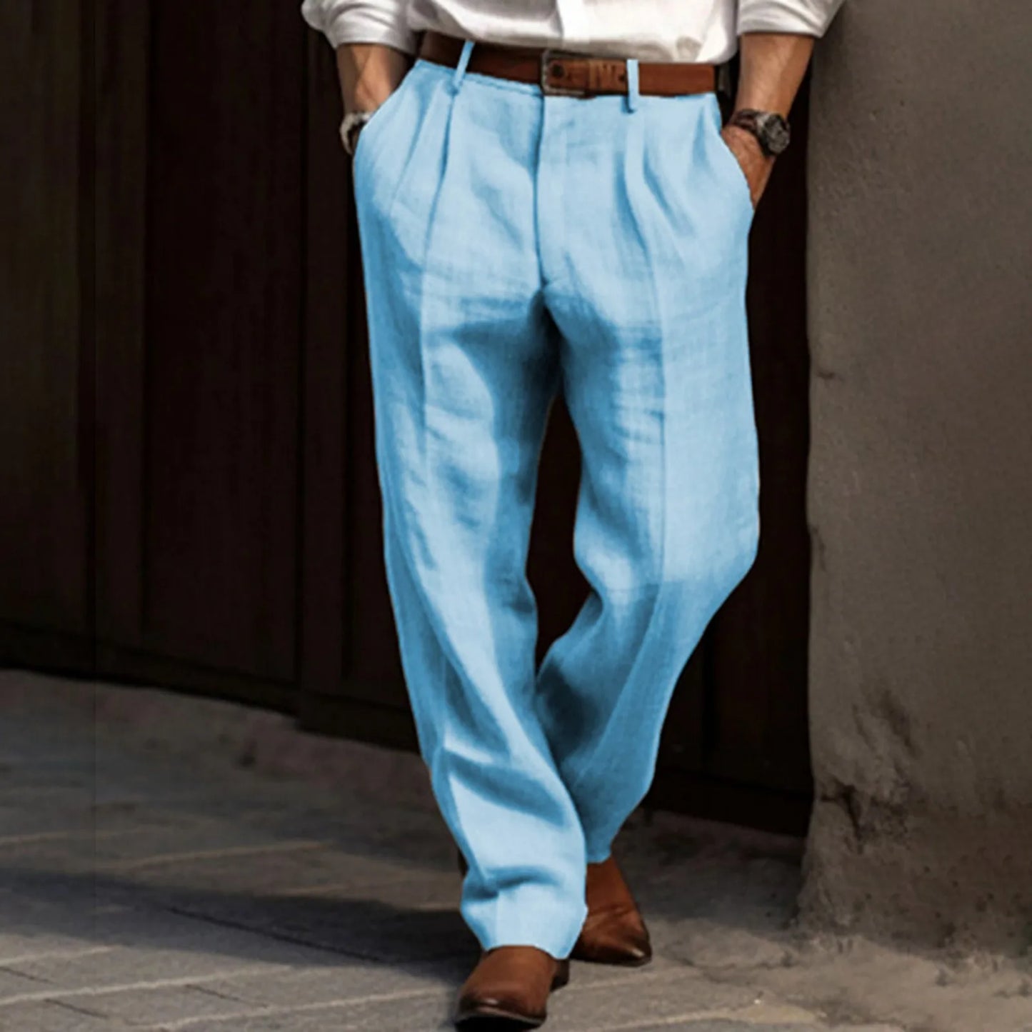 Men's Casual Wide Leg Pants