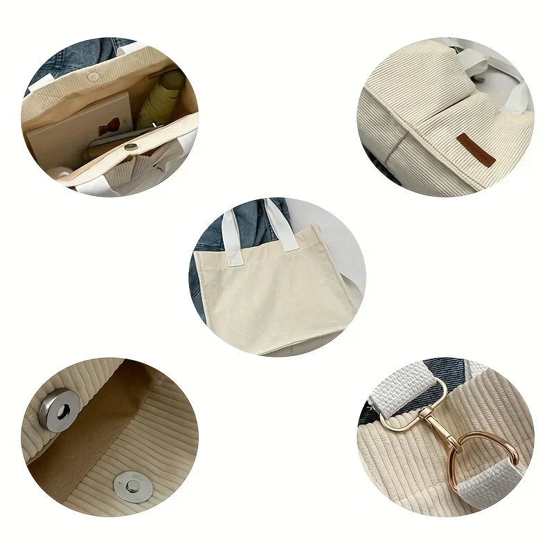 New Corduroy Tote Bag