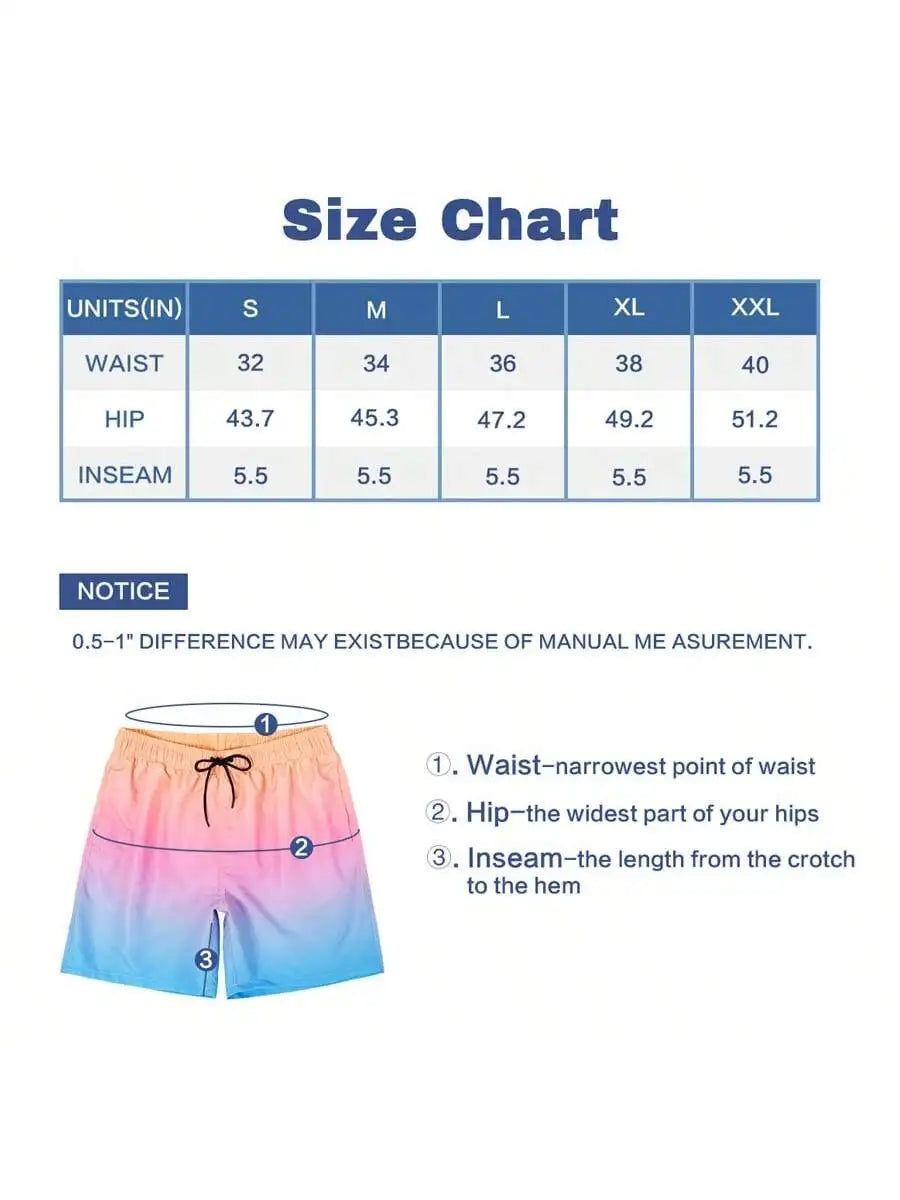 Beach Gradient Color Shorts